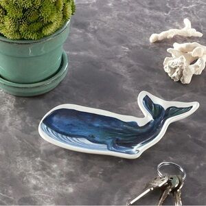 Blue Whale Ceramic Trinket Dish